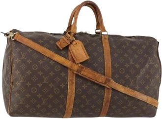 Louis Vuitton Pre-owned Weekend Bags, female, Brown, Size: ONE SIZE Pre-owned Keepall 55 Boston Bag