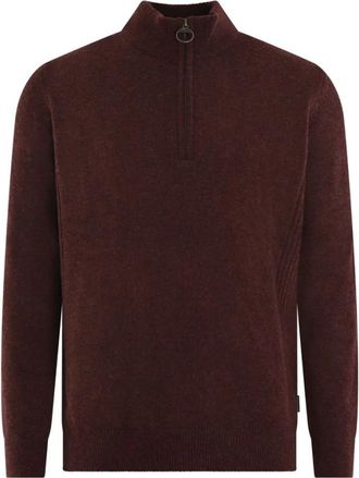Barbour Holden Half Zip Pullover - Heren - Coltruien - Rood - L - Truien & Vesten