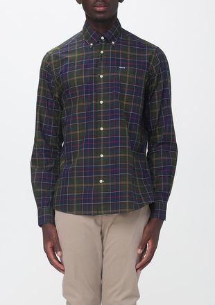 Barbour Camicia slim fit in cotone con motivo tartan e collo button-down