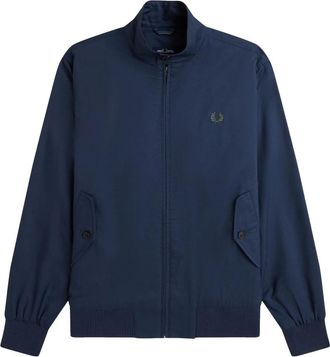 Fred Perry Klassieke Harrington-jas Tennisblauw - Heren - Bomber jackets - Blauw - M - Katoen - Jassen
