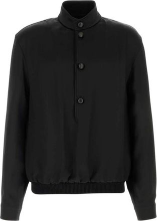 Ermenegildo Zegna Zijden Sweater - Heren - Sweatshirts - Zwart - L - Hoodies & sweatvesten