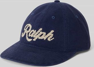 Polo Ralph Lauren Basecap aus reiner Baumwolle mit Logo-Stitching in Marine, Gr&ouml;&szlig;e 1