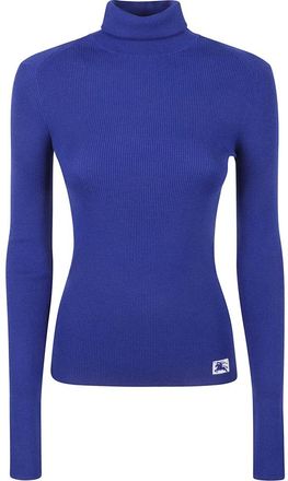 Burberry Turtleneck - Dames - Coltruien - Blauw - S - Wol - Truien & Vesten