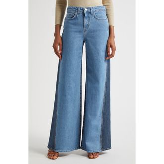 L'agence Beau High Waist Wide Leg Jeans in Paso at Nordstrom Rack, Size 28