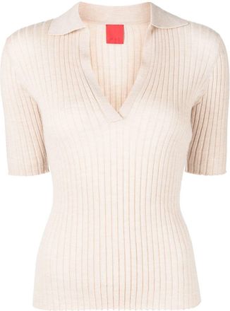 Cashmere in Love Summer cashmere polo shirt - women - RWS Wool/Cashmere - M - Brown