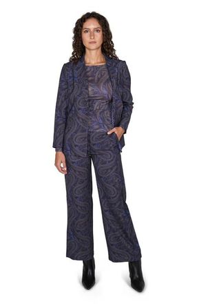 Lords of Harlech Julia Stretch Wool Tailored Blazer in Badalona Smoke at Nordstrom, Size 12