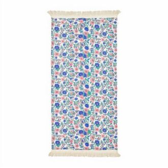Louise Misha Lana Beach Towel In Blue Summer Meadow