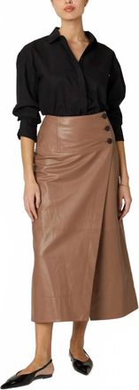 Cleobella Womens Livia Midi Skirt In Woodrose