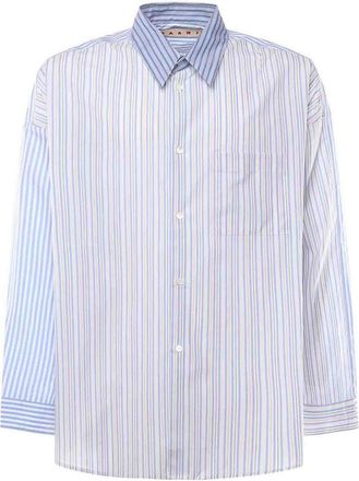 Marni Organic Cotton Shirt With A Mix Of Stripes