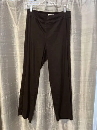 Avenue Montaigne Womens Alex Linen Pant In Espresso