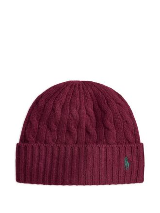 Polo Ralph Lauren Kabelgebreide muts - Rood