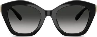 Coach Occhiali da sole con placca logo - Nero