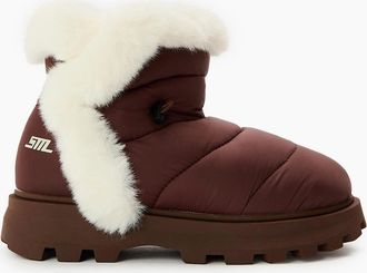 Steve Madden Womens Frostee Round Toe Snug Boots - Brown - Size: 4