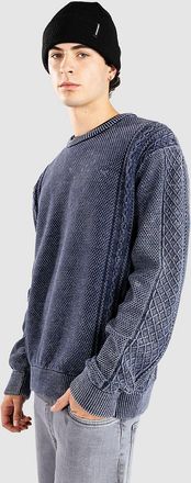 Iriedaily Vintage Structure Knit Strickpullover blau