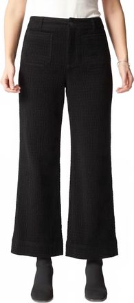 Habitat Rustic Stretch Cord Patch Pocket Ankle Pant In Black