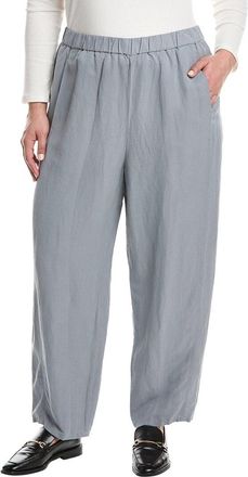 Eileen Fisher Plus Linen & Silk-Blend Ankle Lantern Pant