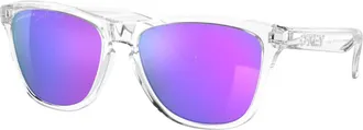 Oakley Unisex - Frogskins Sunglasses In Polished Clear Prizm Violet