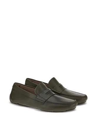Ferragamo Penny-Slot Leather Loafer - Brown