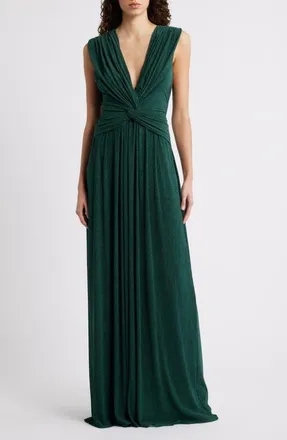 Black Halo Eliora Sleeveless Gown in Fern at Nordstrom, Size 4