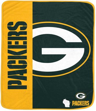 Pegasus Sports Green Bay Packers Nfl Team Logo Soft Fleece Throw