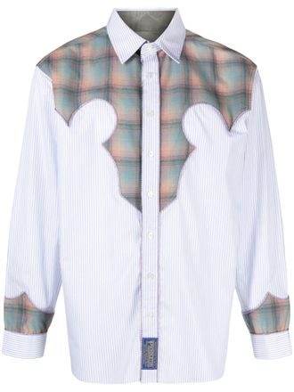 Maison Margiela Camicia gessata - Blu