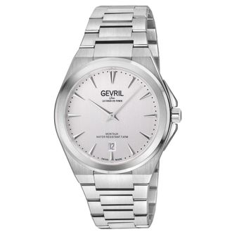 Gevril Group Montauk Quartz White Dial Mens Watch 49901B