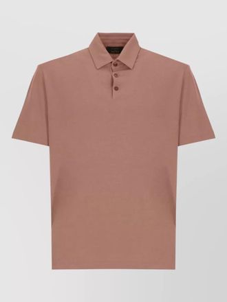 Zanone shirt polo collar three button design