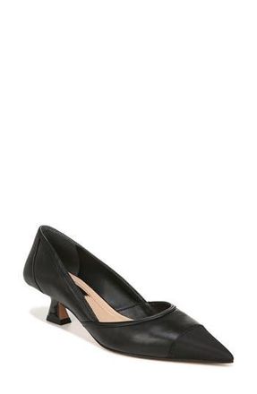 Franco Sarto Darcy Pointed Toe Kitten Heel Pump in Black at Nordstrom Rack, Size 6