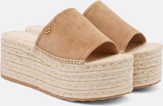 Gianvito Rossi Suede espadrille sandals