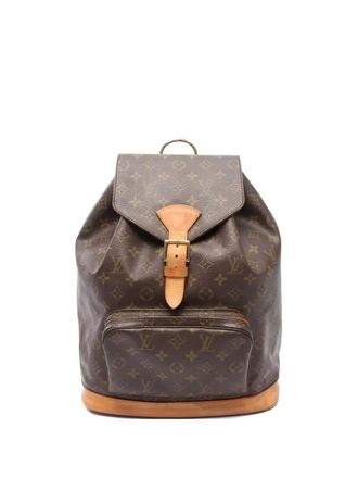 Louis Vuitton Montsouris GM backpack - women - Leather/PVC - One Size - Brown