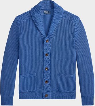 Polo Ralph Lauren Men & apos;s Cotton Shawl-Collar Knit Cardigan