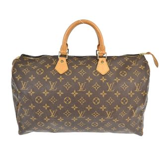 Louis Vuitton Speedy Handbag Monogram Canvas Brown Canvas Handbag (Pre-Owned)