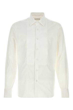 Prada White Stretch Poplin Shirt