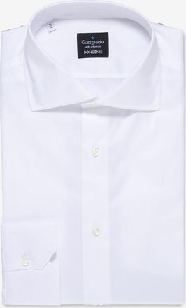 Giampaolo Lang&auml;rmeliges Hemd aus Baumwolle