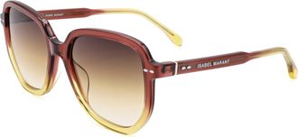 Isabel Marant Womens 57 mm Brown Sunglasses