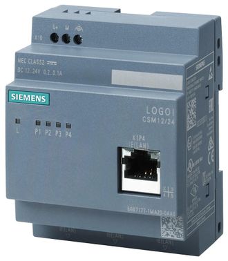 SIEMENS Scalance Logo Csm 12/24, Switch No Administrado, 4x Rj45, 1x Frontport, 6gk71771ma200aa0