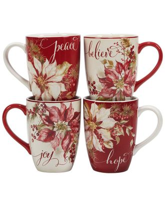 Certified International Winters Joy Mugs (Set Of 4)