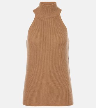 Lisa Yang Freya ribbed-knit cashmere turtleneck top