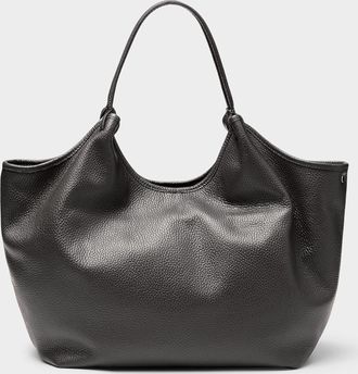 Simons Womens Supple pebbled leather tote bag Exclusive collection from Italy