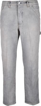 Nine In The Morning Grey Workover Cotton Men Jeans