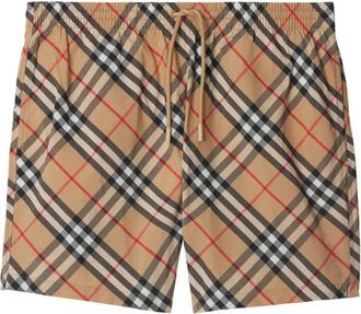 Burberry Check Swim Shorts Clothing