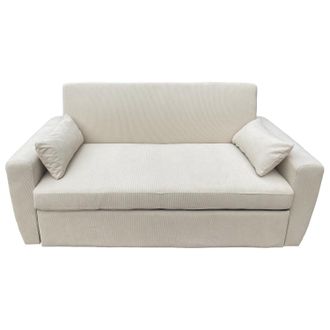 Happy Garden Sof&aacute; Cama De Pana Beige 2 Plazas Matt