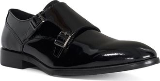 Dune London Mens SANDWELL Double Strap Monk Shoes Size UK 10 Black