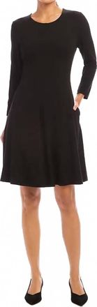 Karen Kane 3/4 Sleeve Fit & Flare Dress In Black