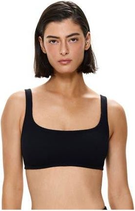 Gottex Tubular Square Neck Bikini Top in Black at Nordstrom
