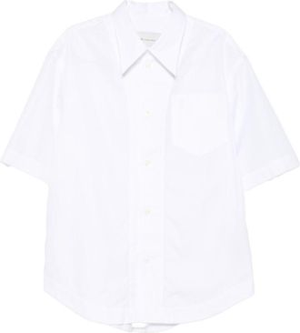 Ami White Chest Pocket Short Sleeve Shirt