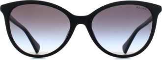 Ralph Lauren RA5339U 50018G glanzend zwart gradi&euml;nt grijs zonnebril