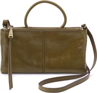 Hobo Sable Leather Crossbody Bag in Olive Veil at Nordstrom