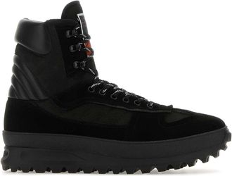 Maison Margiela Black Leather Climber Sneakers