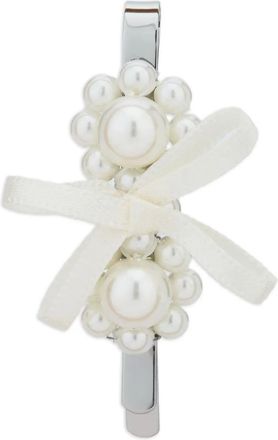 Simone Rocha Fermaglio con fiocco - Bianco